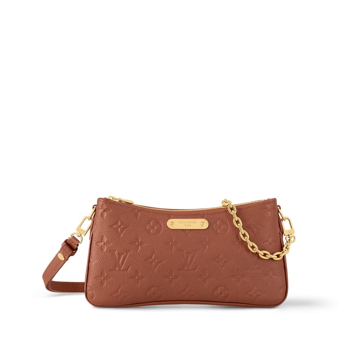 Louis Vuitton Pochette Liv Cognac Monogram Empreinte embossed supple grained cowhide leather M11916 TOP