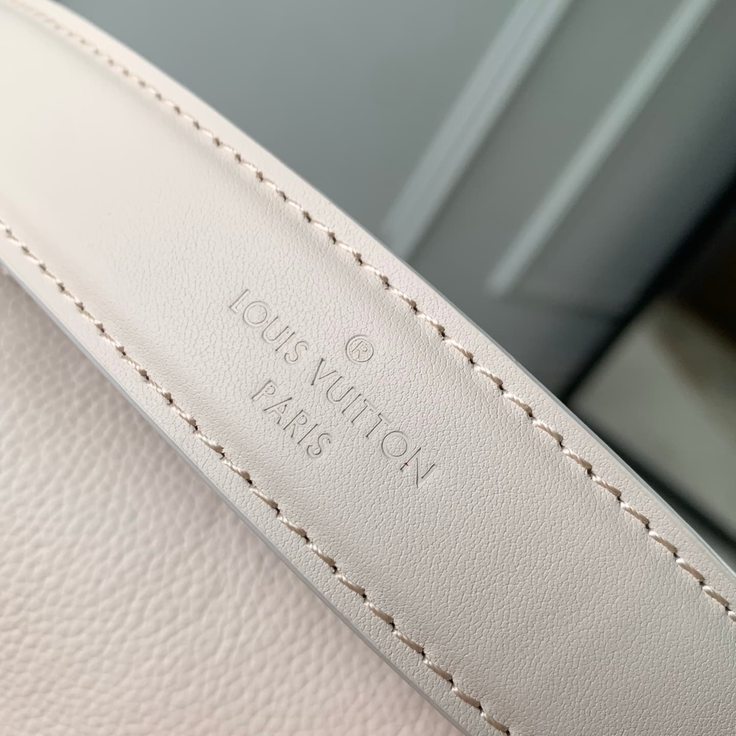 Louis Vuitton Side Trunk PM Chalk Calf leather M27438 High