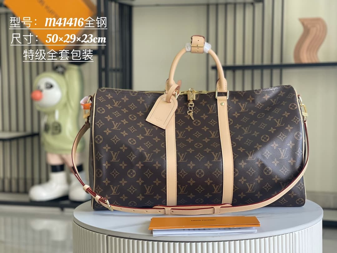 Louis Vuitton Keepall Bandoulière 50 Coated Canvas M41416 TOP