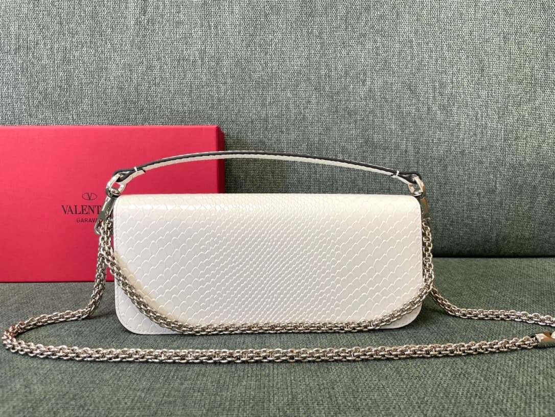 Valentino Garavani MINILOC small shoulder bag 1133S Calfskin White High