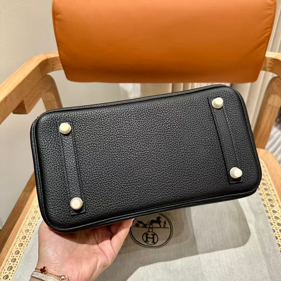 Hermes Birkin Sellier Bag 25/30/35cm Togo Leather Gold-Metal Black WAX High Customizing Style