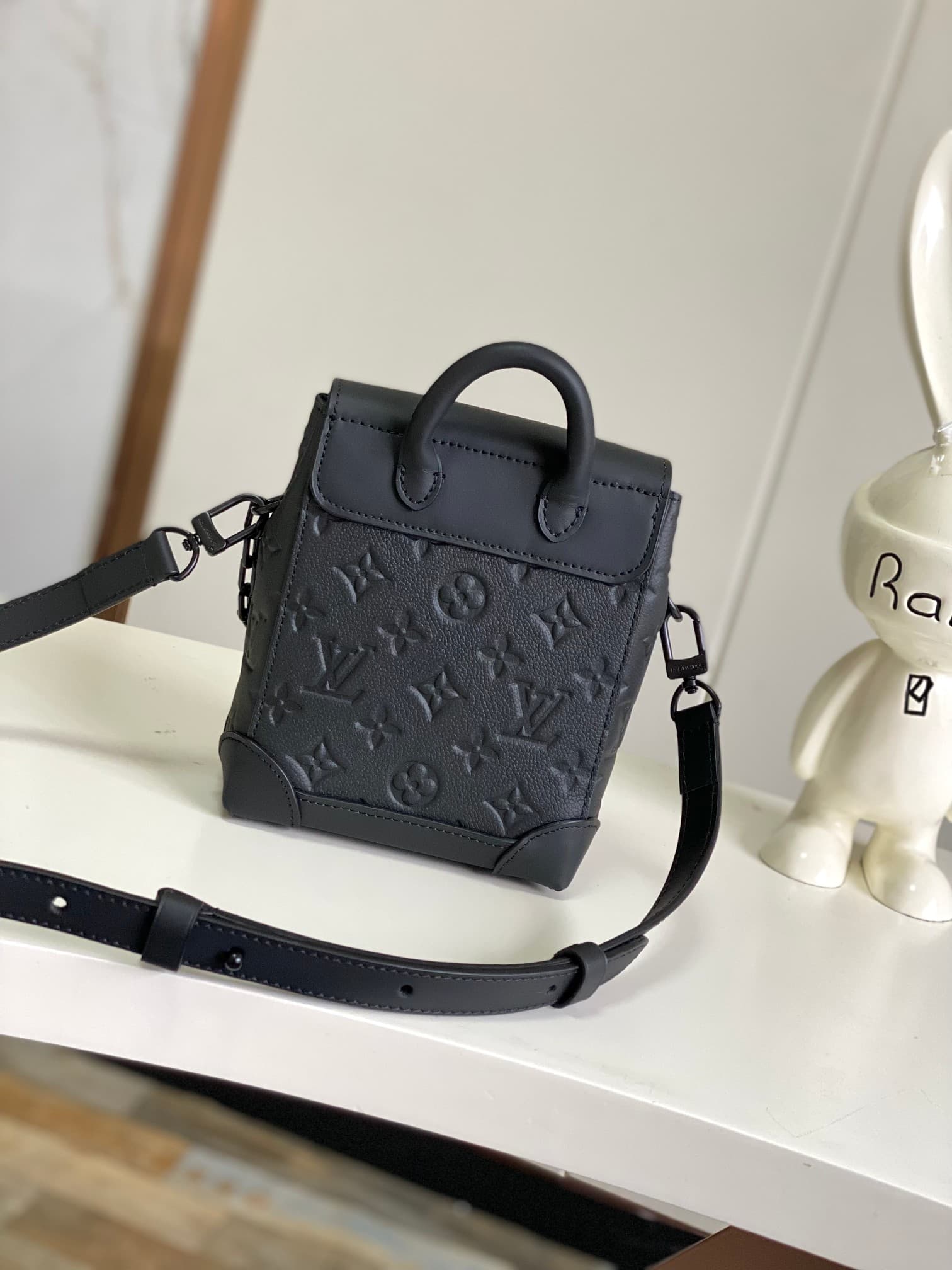 Louis Vuitton Nano Steamer Taurillon Monogram embossed cowhide leather M82772 High