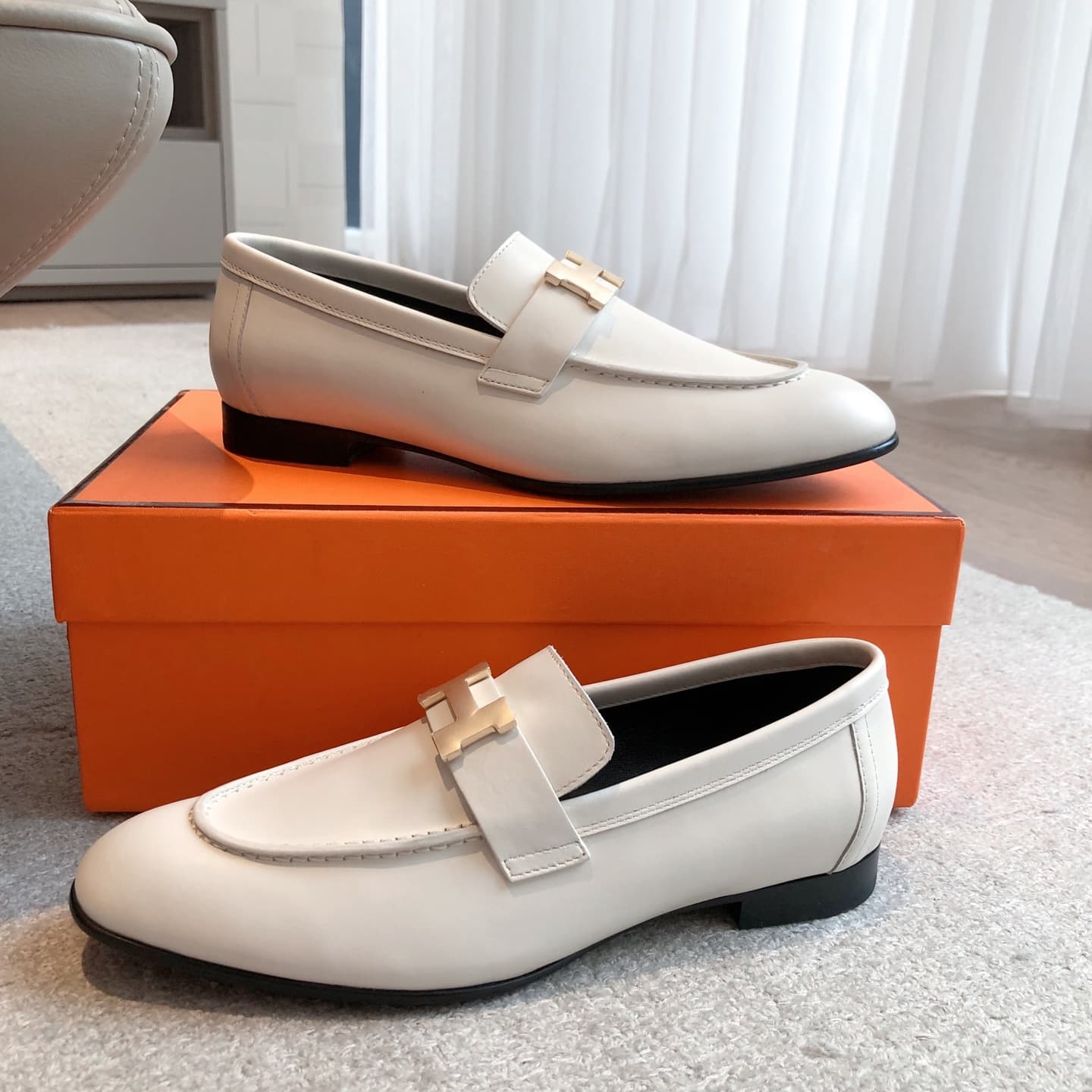Hermes Paris loafer Shoes Women