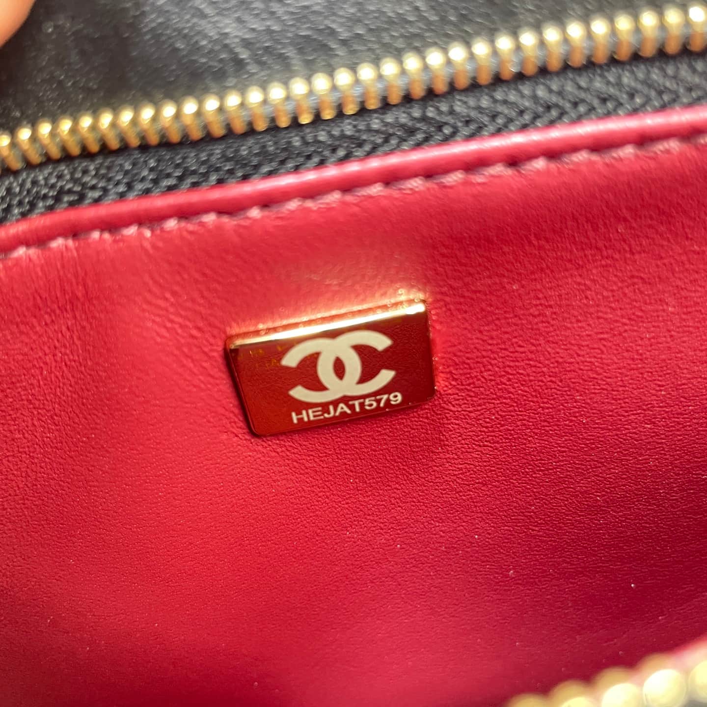 Chanel Shoulder Bag Shiny Calfskin& Gold-Tone Metal Black AS6238 High