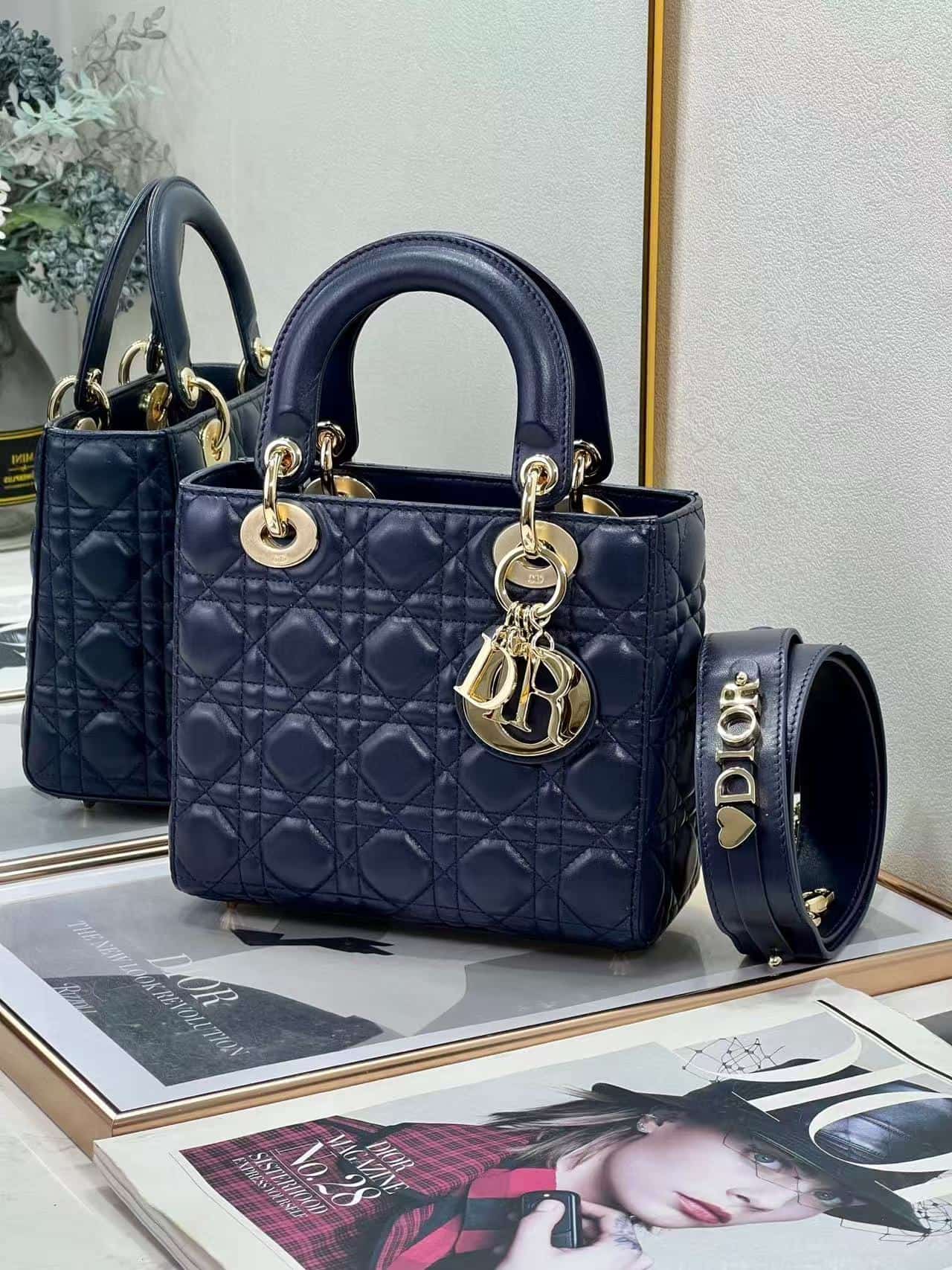 SMALL LADY Dior MY ABCDior BAG Cannage Lambskin High