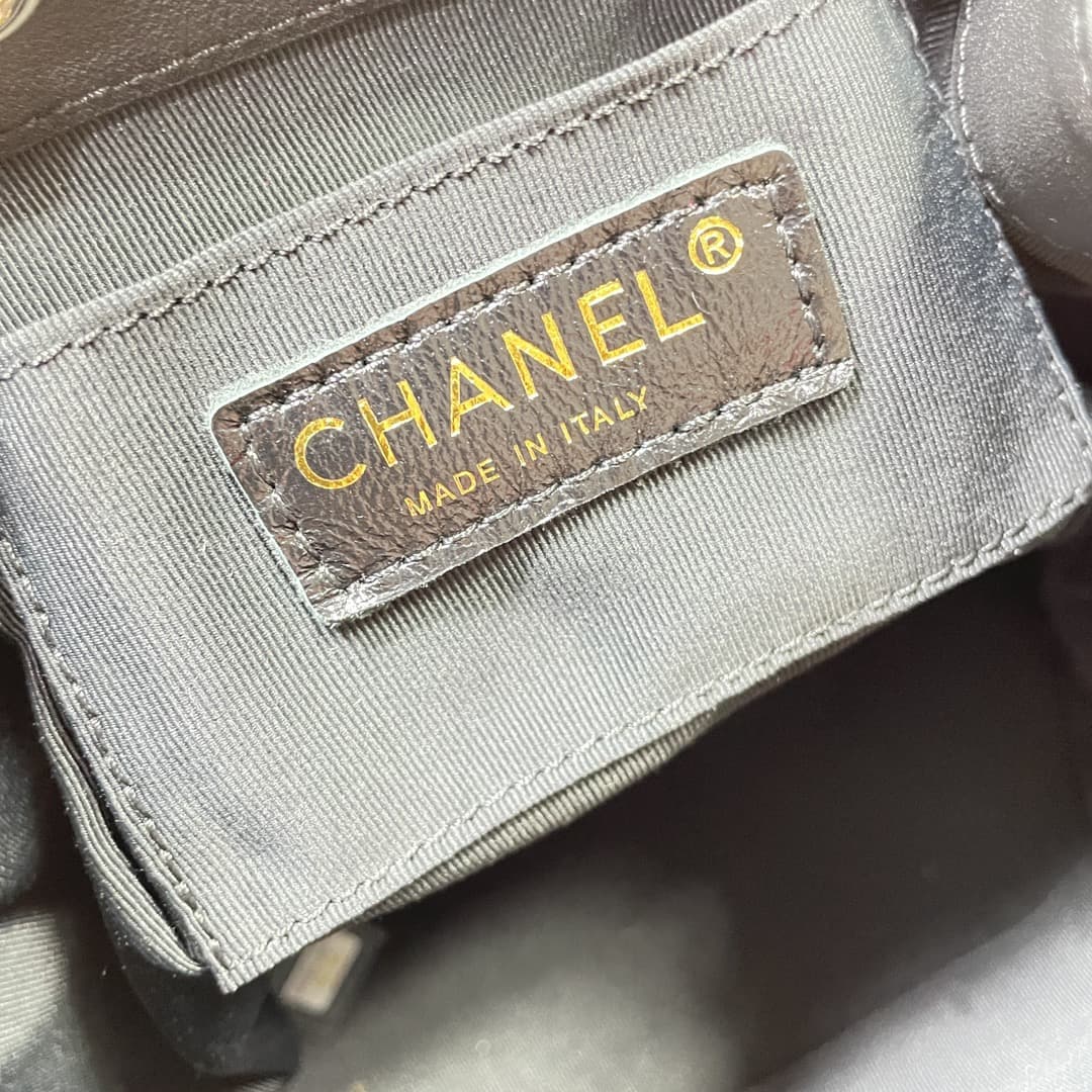 Chanel Small Quilted Duma Backpack Calfskin AS2908 Black High