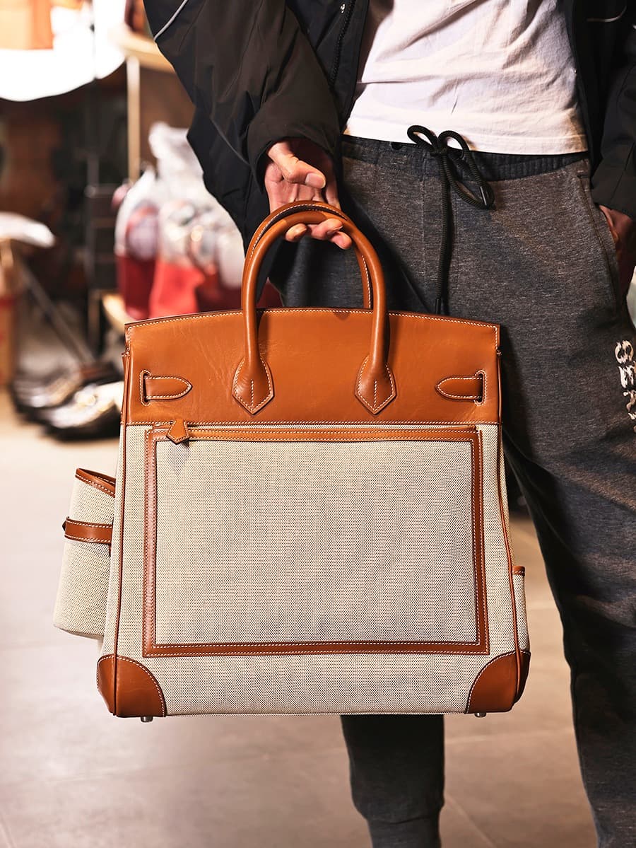 Hermes Birkin Cargo bag 40 Canvas & Swift Leather WAX High