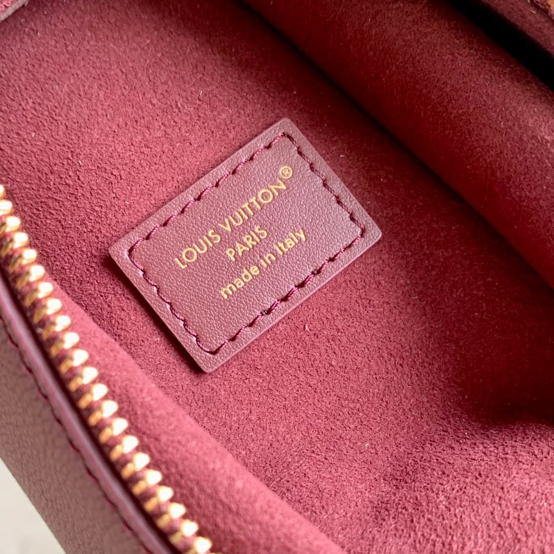 Louis Vuitton Side Trunk MM Calf leather M25669 Wine Red High