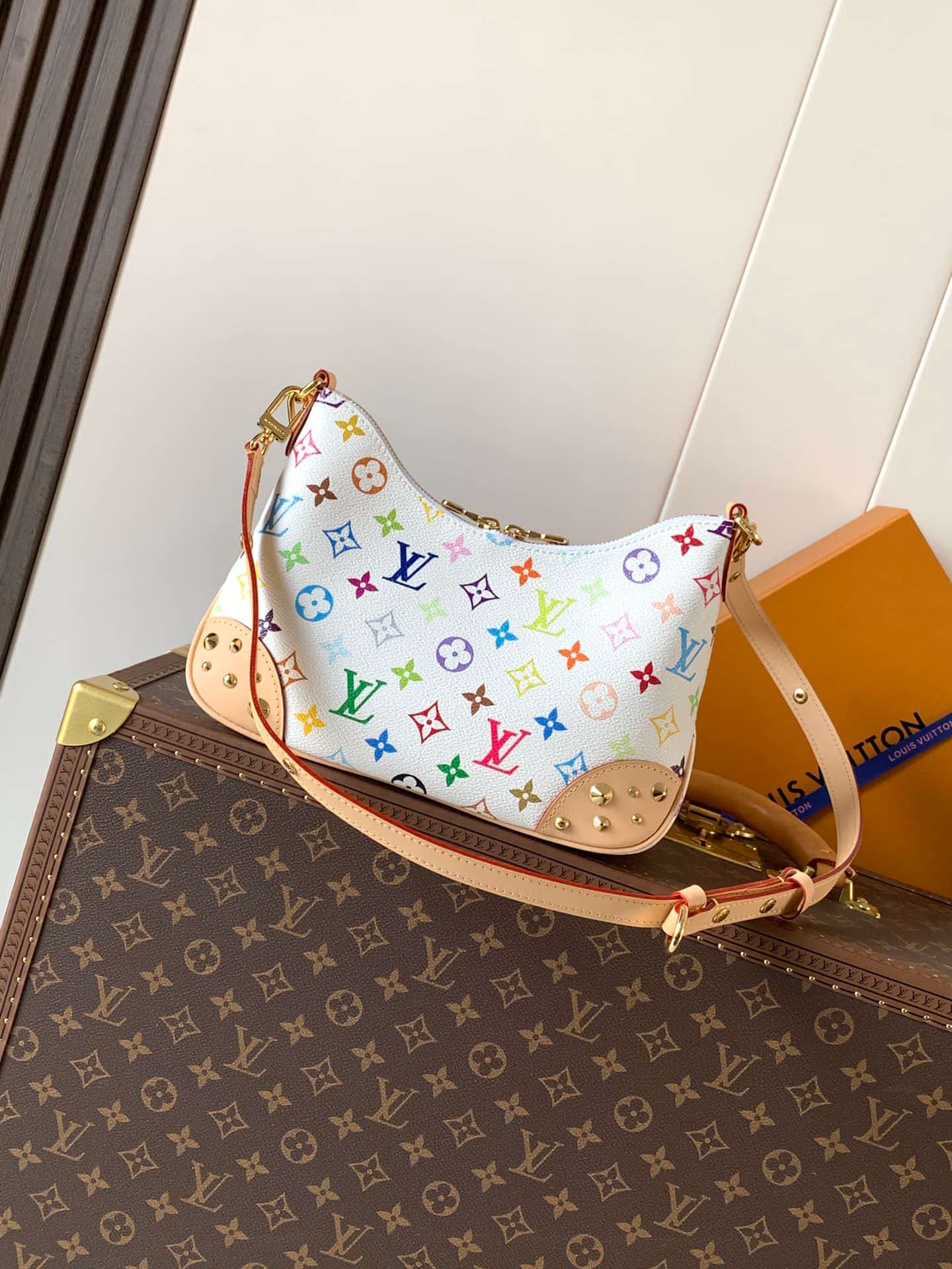 Louis Vuitton x TM Boulogne PM Multicolor/White Coated canvas M27790 High