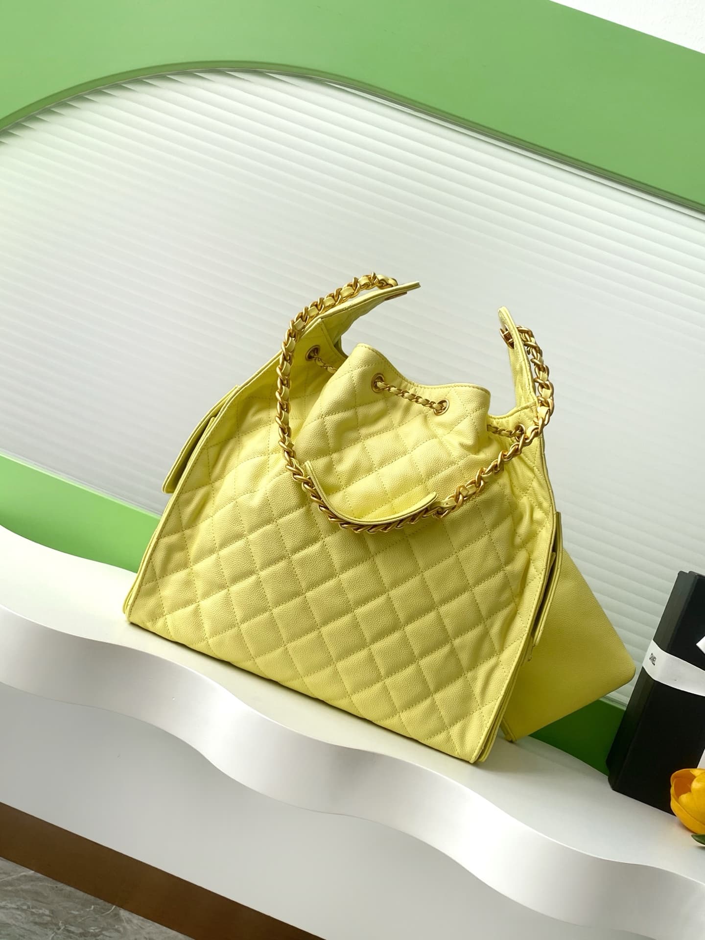 Chanel 25 Medium Hobo Medium handbag AS5311 Grained Calfskin & Gold-tone Metal Yellow A
