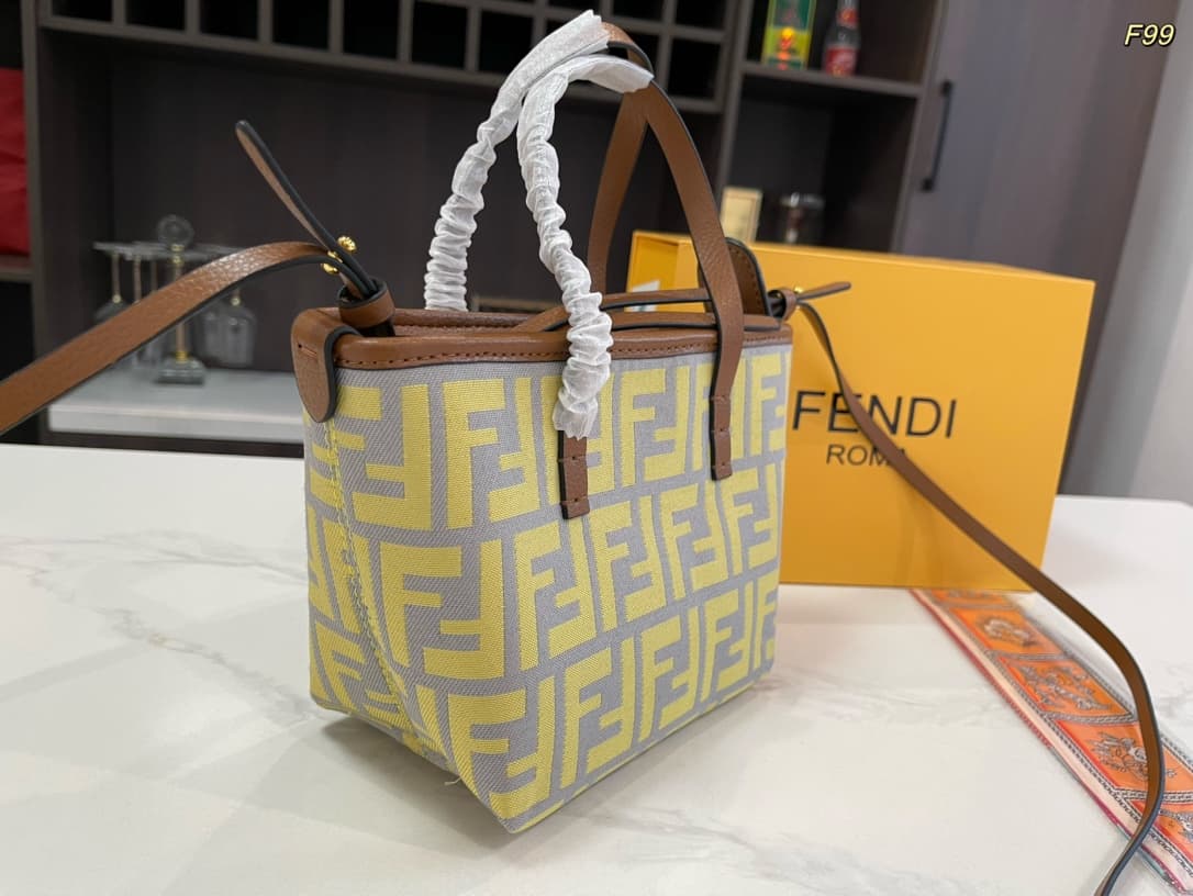 Fendi Mini Roll FF jacquard bag