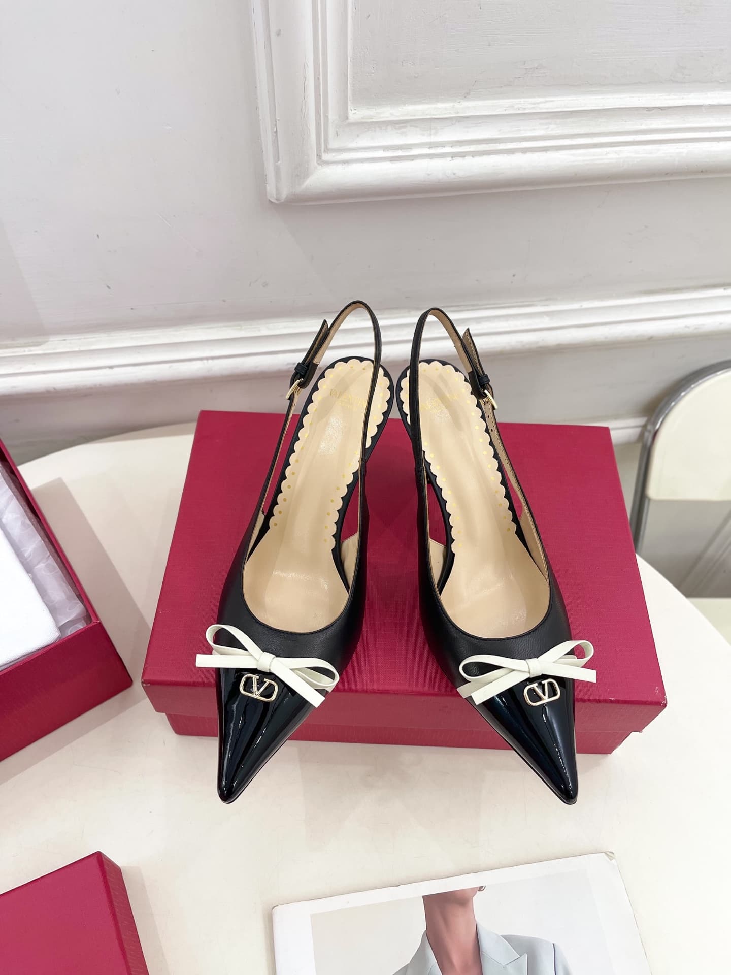 Valentino Bepointy Slingback Pump Shoes High Women