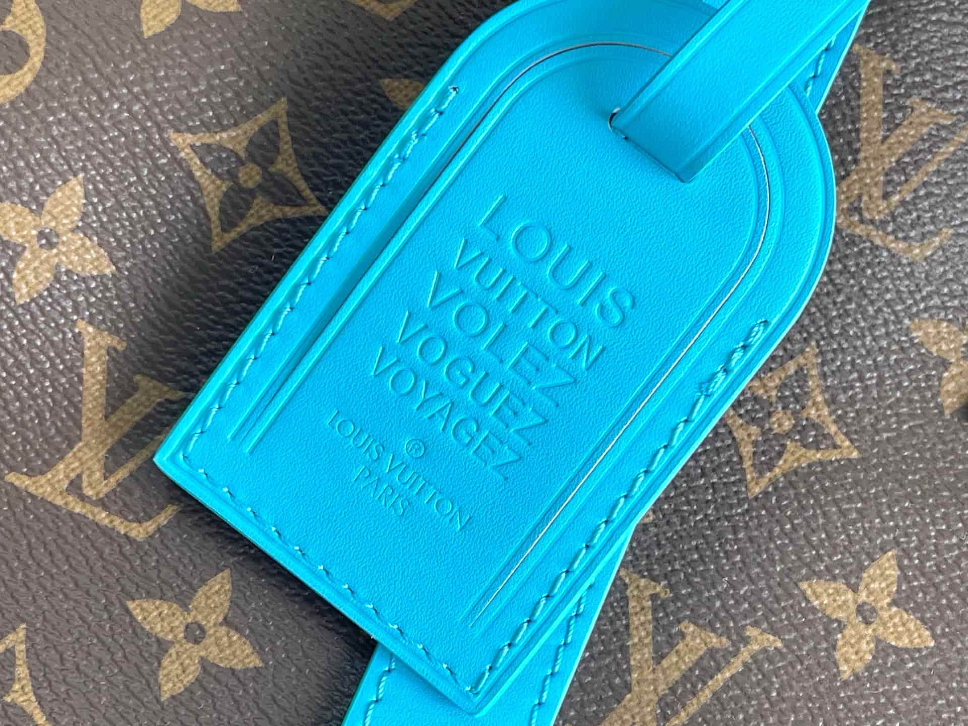 Louis Vuitton Keepall Bandoulière 50 Blue Monogram Macassar coated canvas M12629 TOP