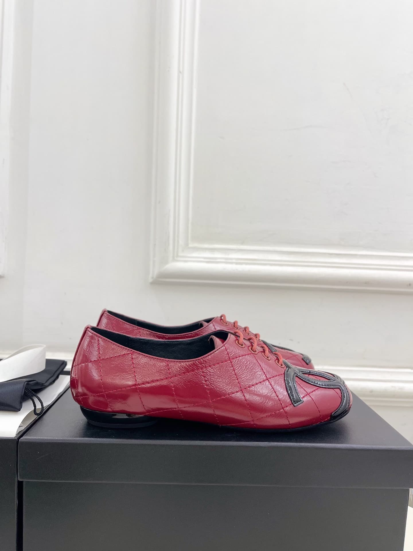 Chanel Cambon leather ballet flat Shoes Women