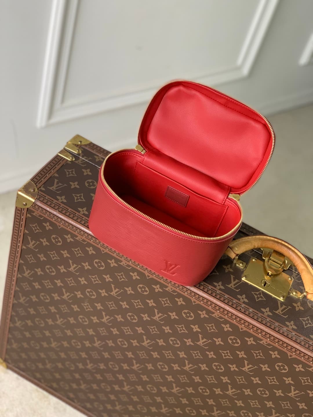 Louis Vuitton Nice Mini Epi grained leather Rouge M15191 Monogram Red High