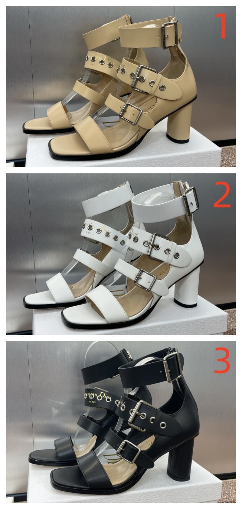 Dior Punk Heeled Sandal Shoes Women