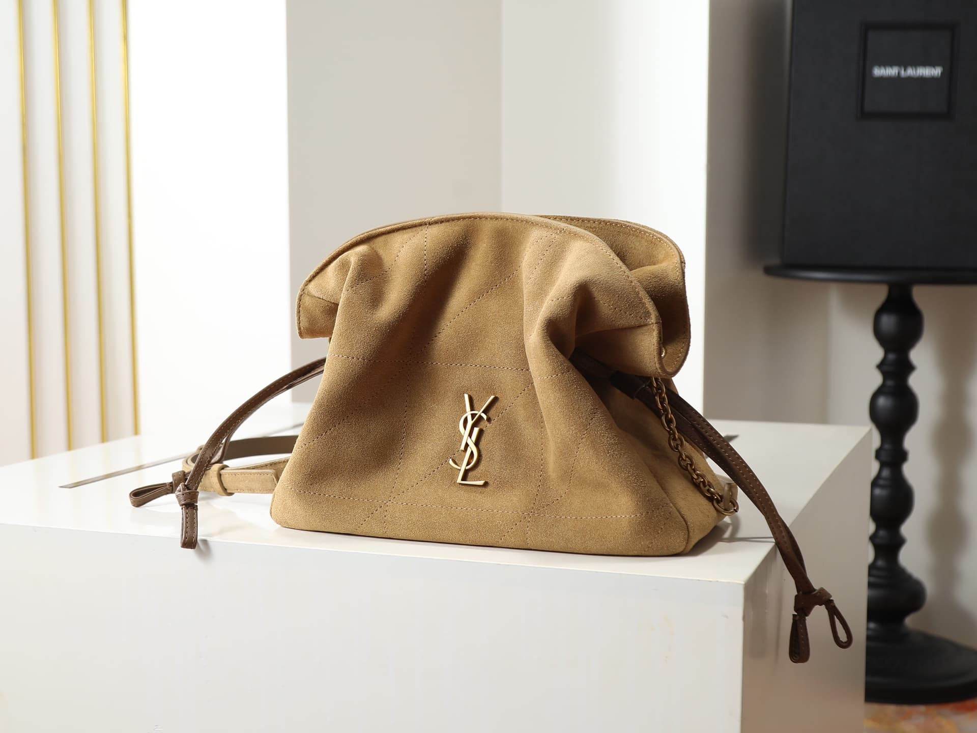 Saint Laurent Jamie Shopping Bag in Suede 862712 TOP