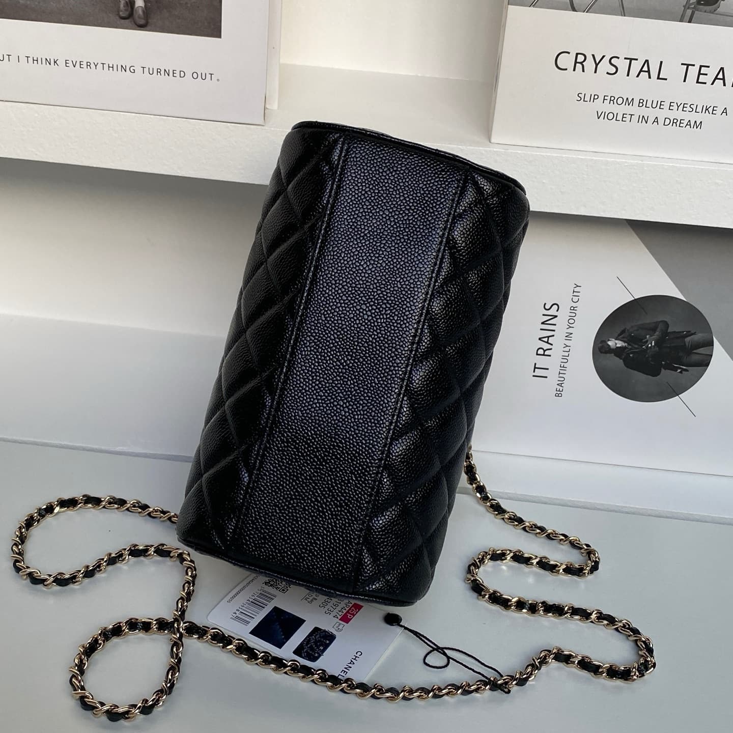 Chanel Classic Clutch with Chain Grained Calfskin & Gold-Tone Metal Black AP4474 High