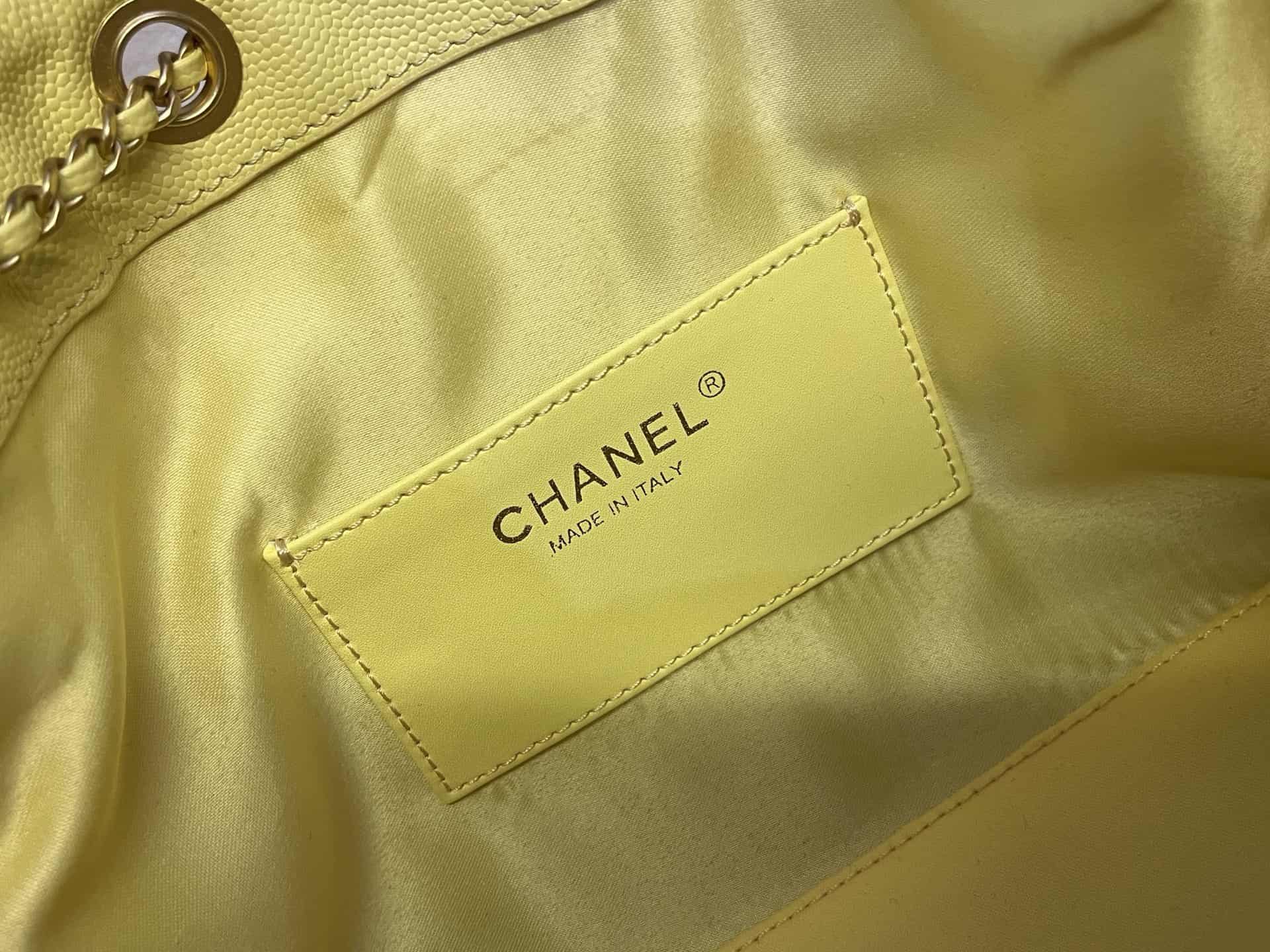 Chanel 25 Small Hobo handbag AS5293 Grained Calfskin & Gold-tone Metal Yellow A
