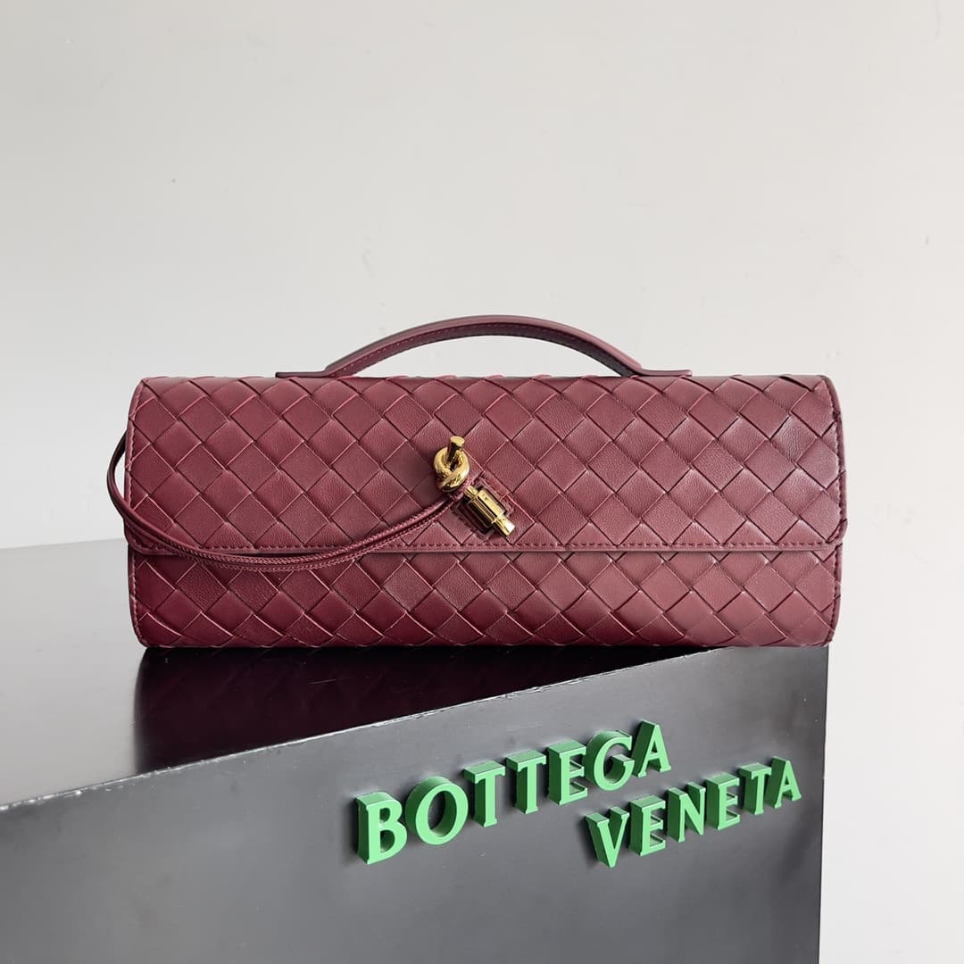 BV Long Clutch Andiamo With Handle Lambskin TOP