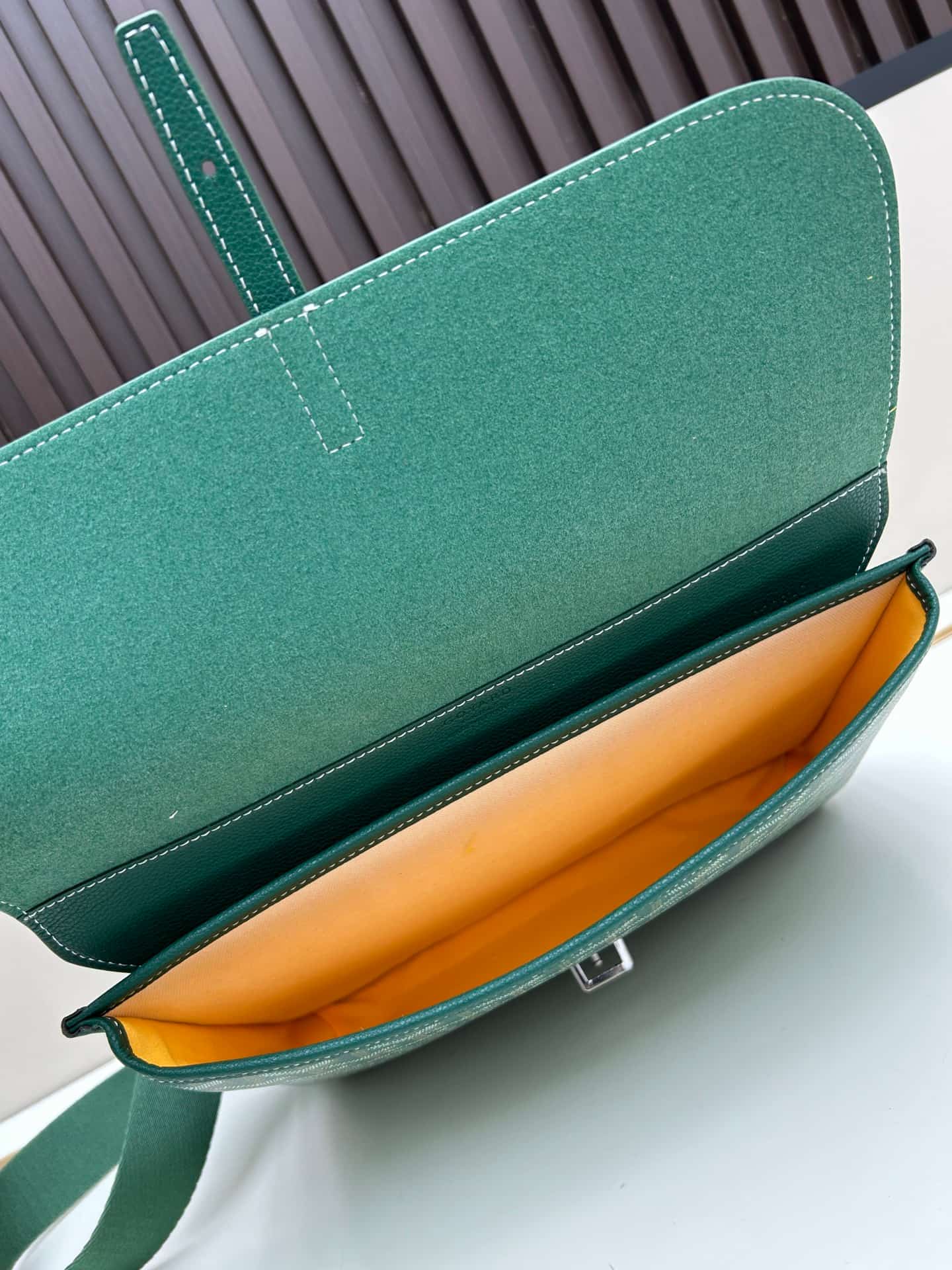Goyard Coursier Messenger Bag Green Mid