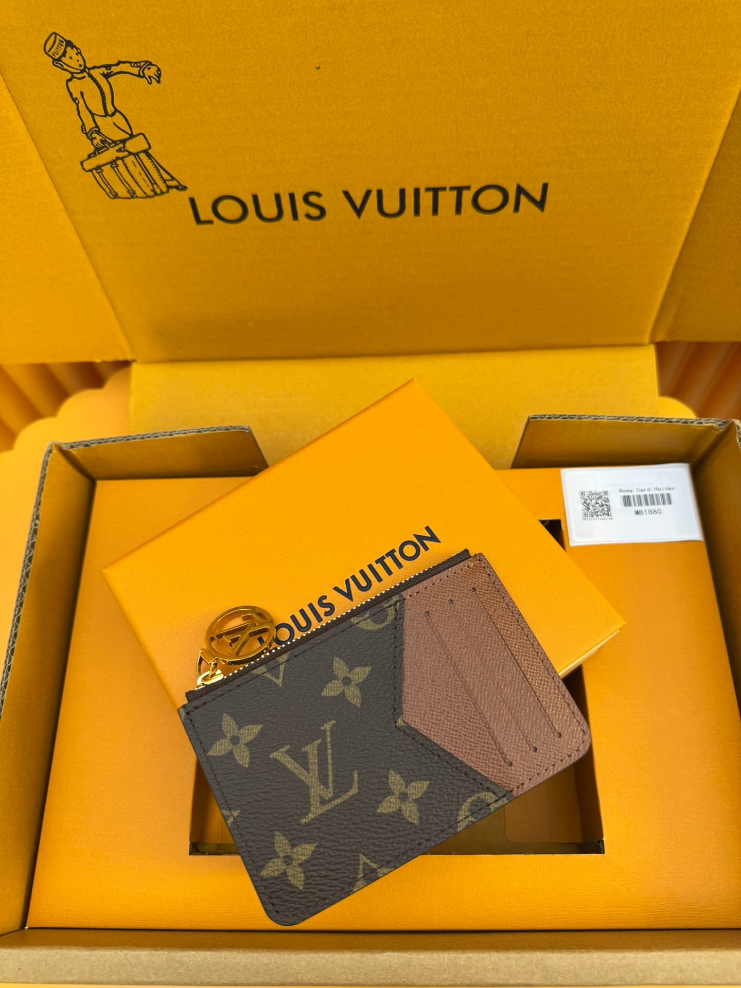 Louis Vuitton Romy Card Holder Monogram coated canvas M81881 Brown High