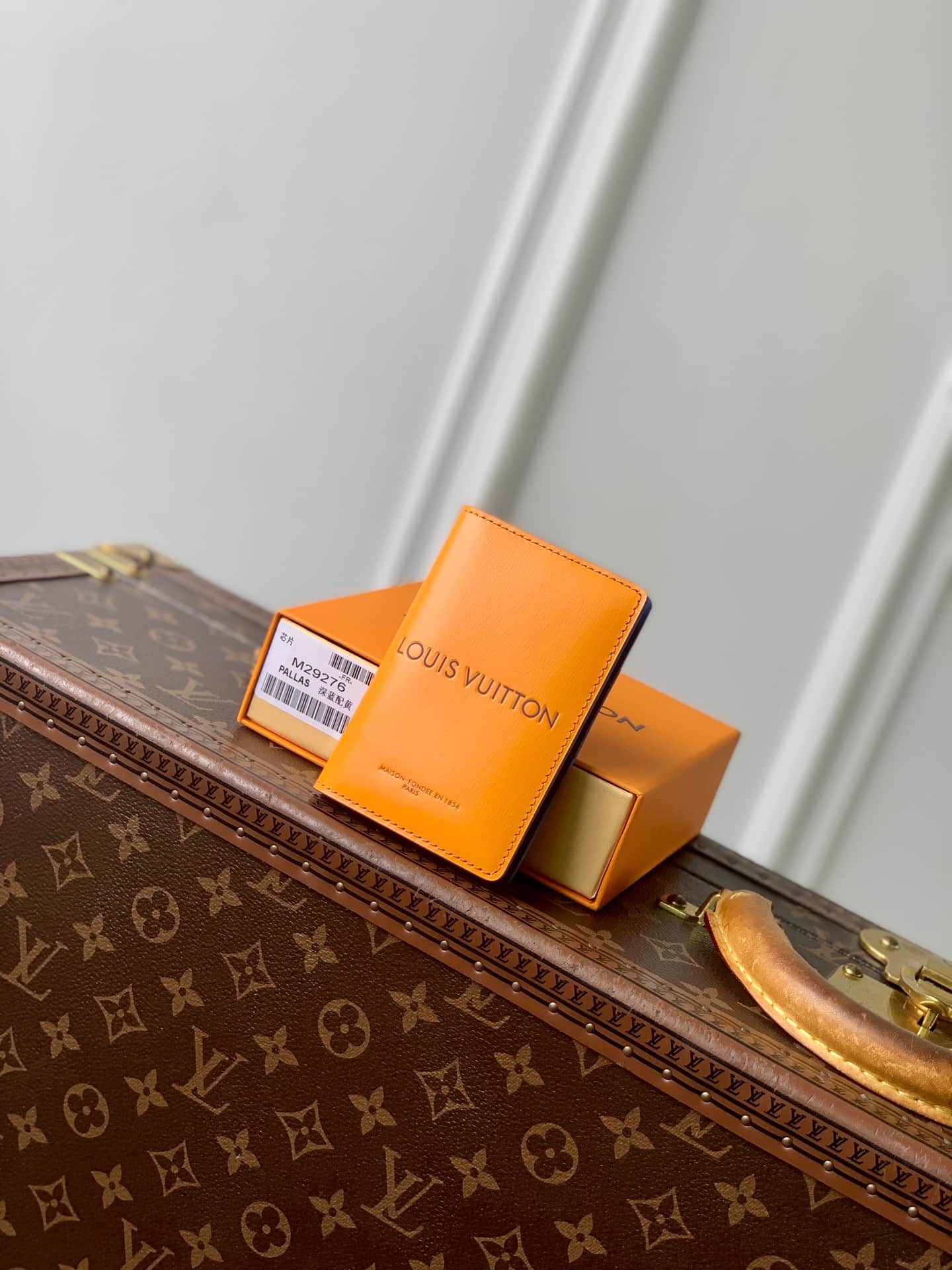 Louis Vuitton Pocket Organizer Saffron Calfskin leather M29276 High