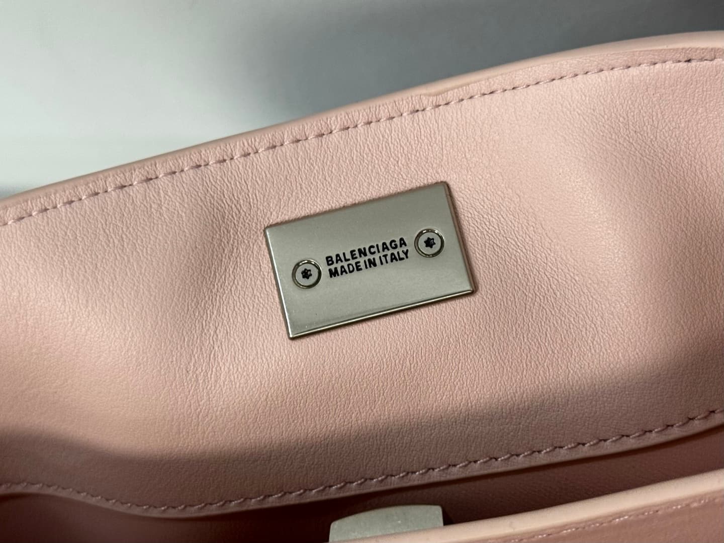 Balenciaga Rodeo Mini Bag in Pink Leather With Silver-Tone Metal TOP