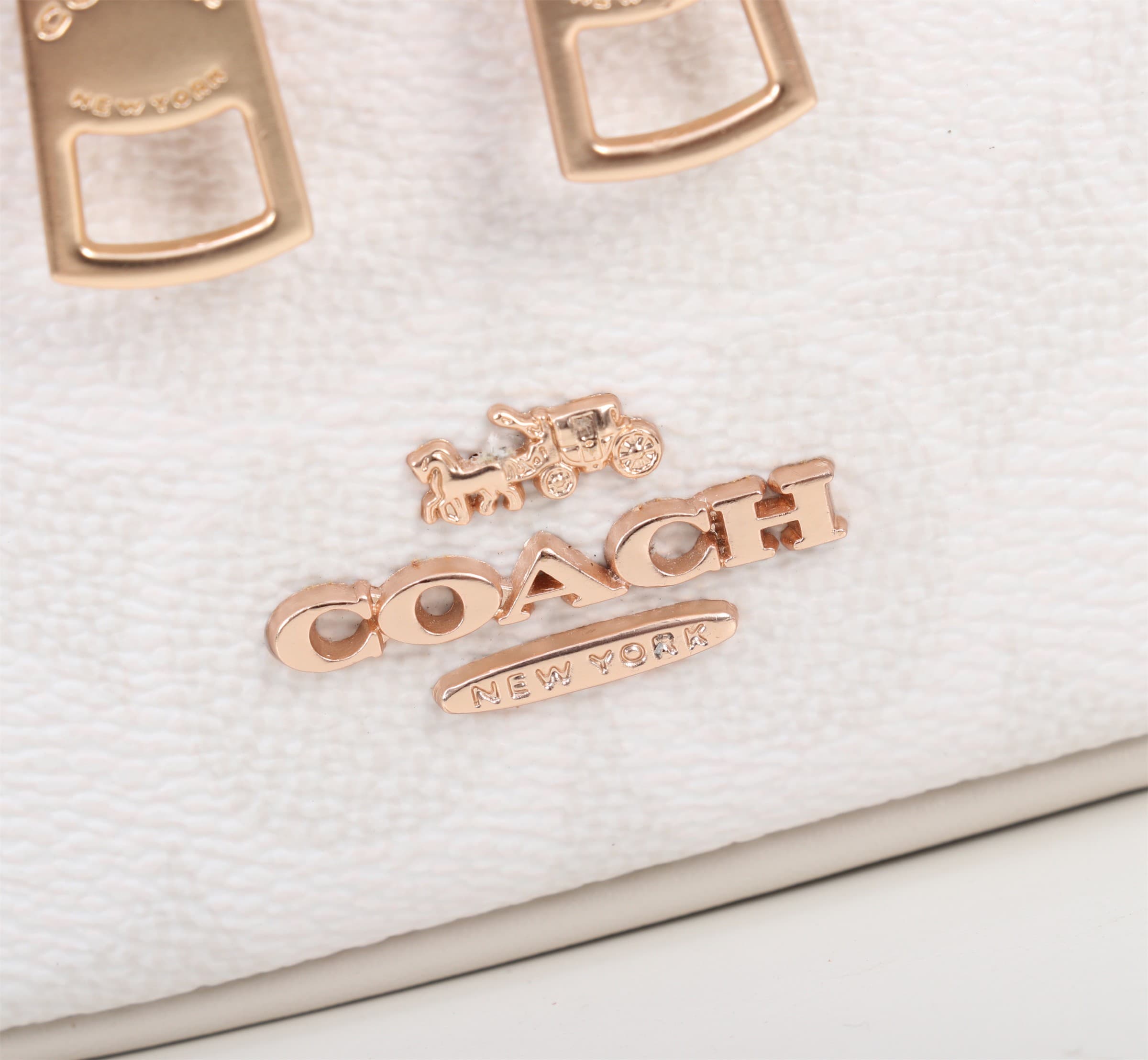 COACH Ava Crossbody Bag in Signature Canvas White CY733 High