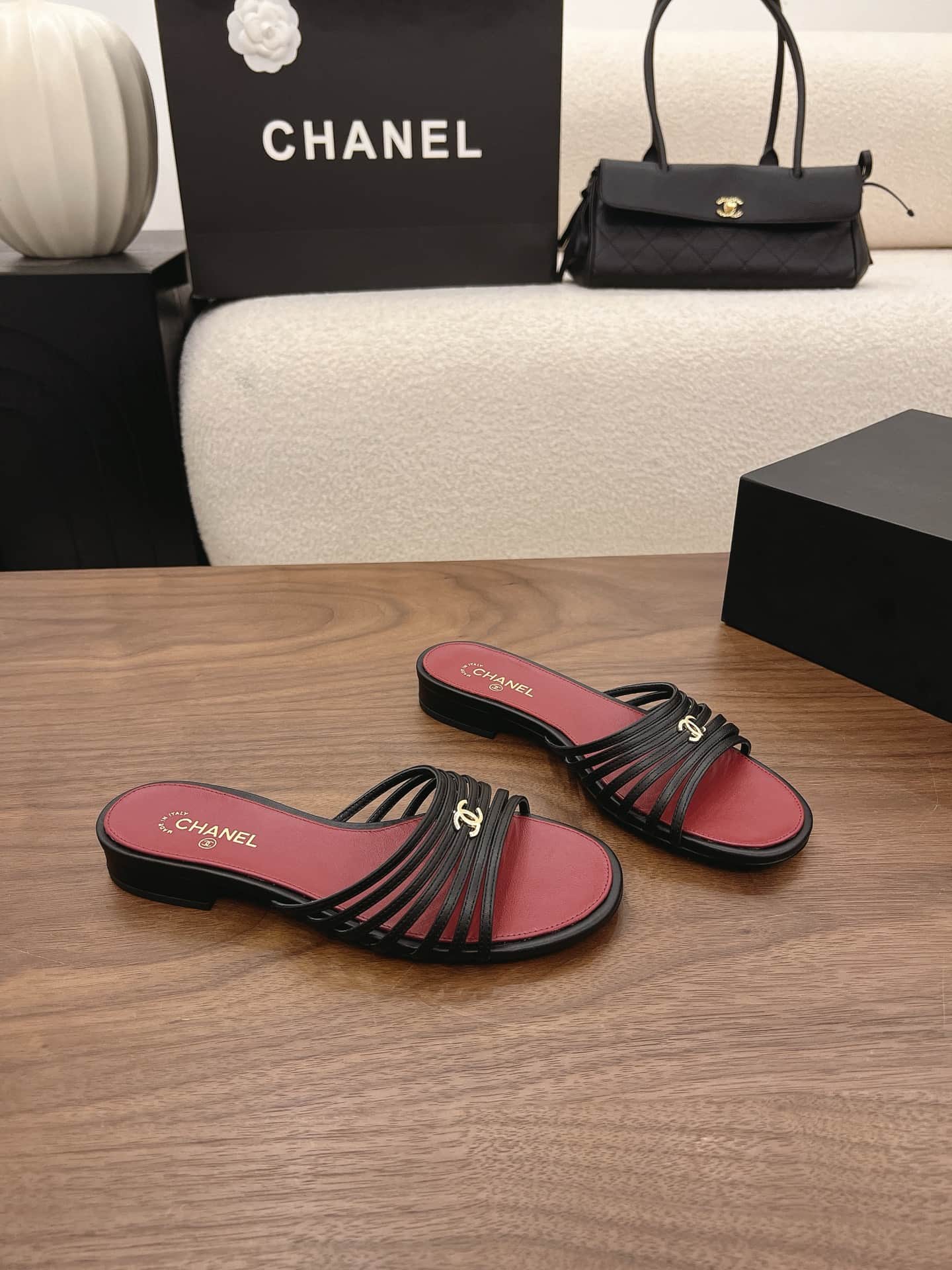 Chanel Heeled Sandal Shoes Women