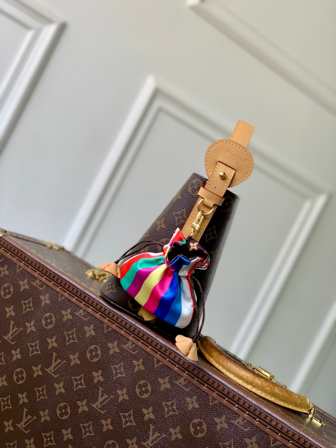 Louis Vuitton All In BB Monogram canvas bucket bag M26642 high