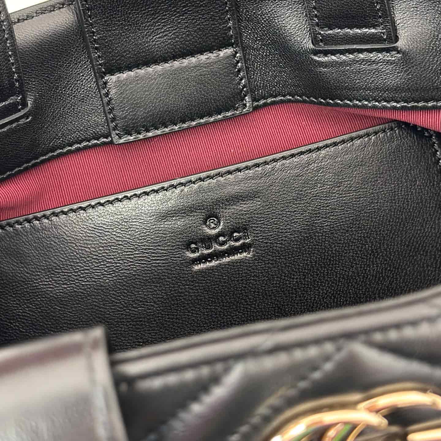 Gucci Betty small tote bag ‎847386 black leather High