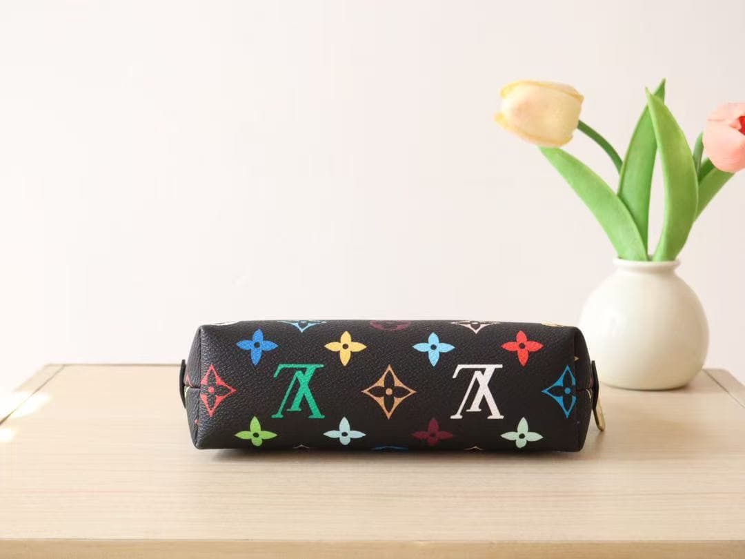 Louis Vuitton COSMETIC POUCH PM x Murakami M13744 Black High