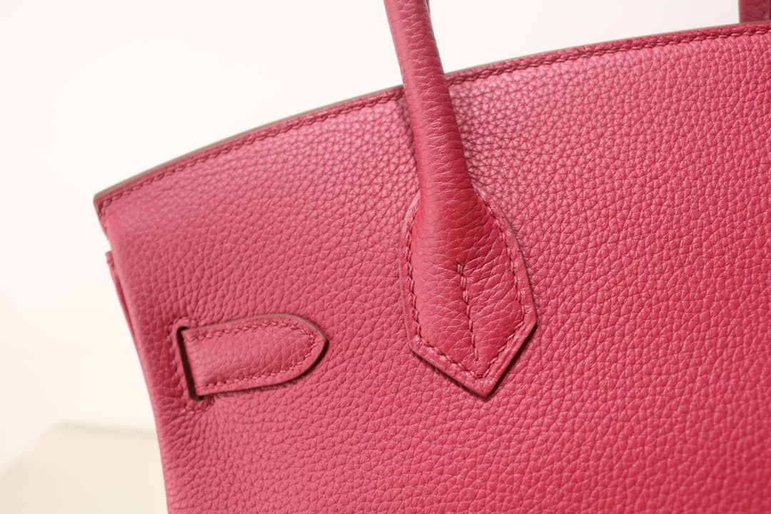 Hermes Birkin 25/30/35cm Bag Togo Leather In Rubis WAX High