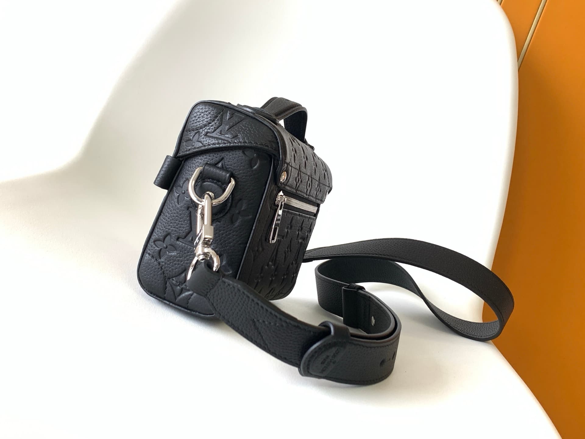 Louis Vuitton Soul Trunk Black Taurillon Monogram embossed cowhide leather M13871 High