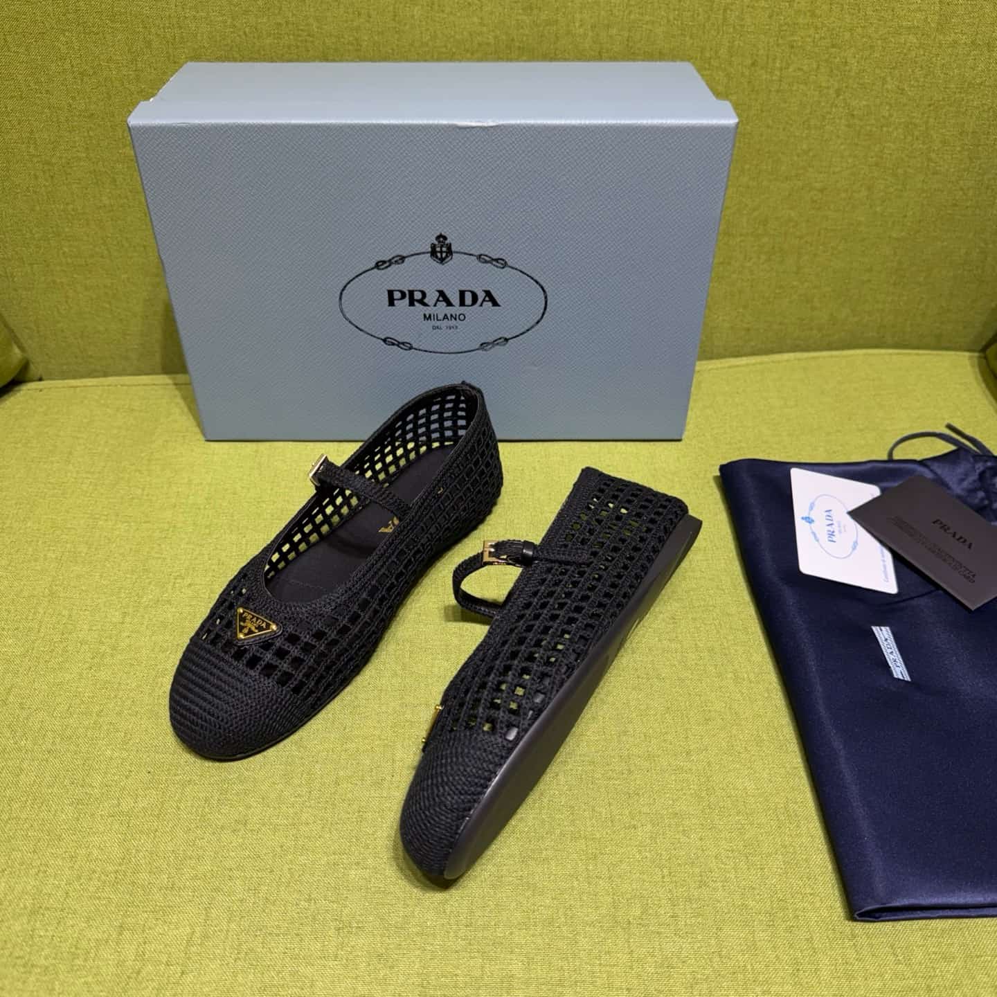 Prada Crochet Ballerinas Shoes Women