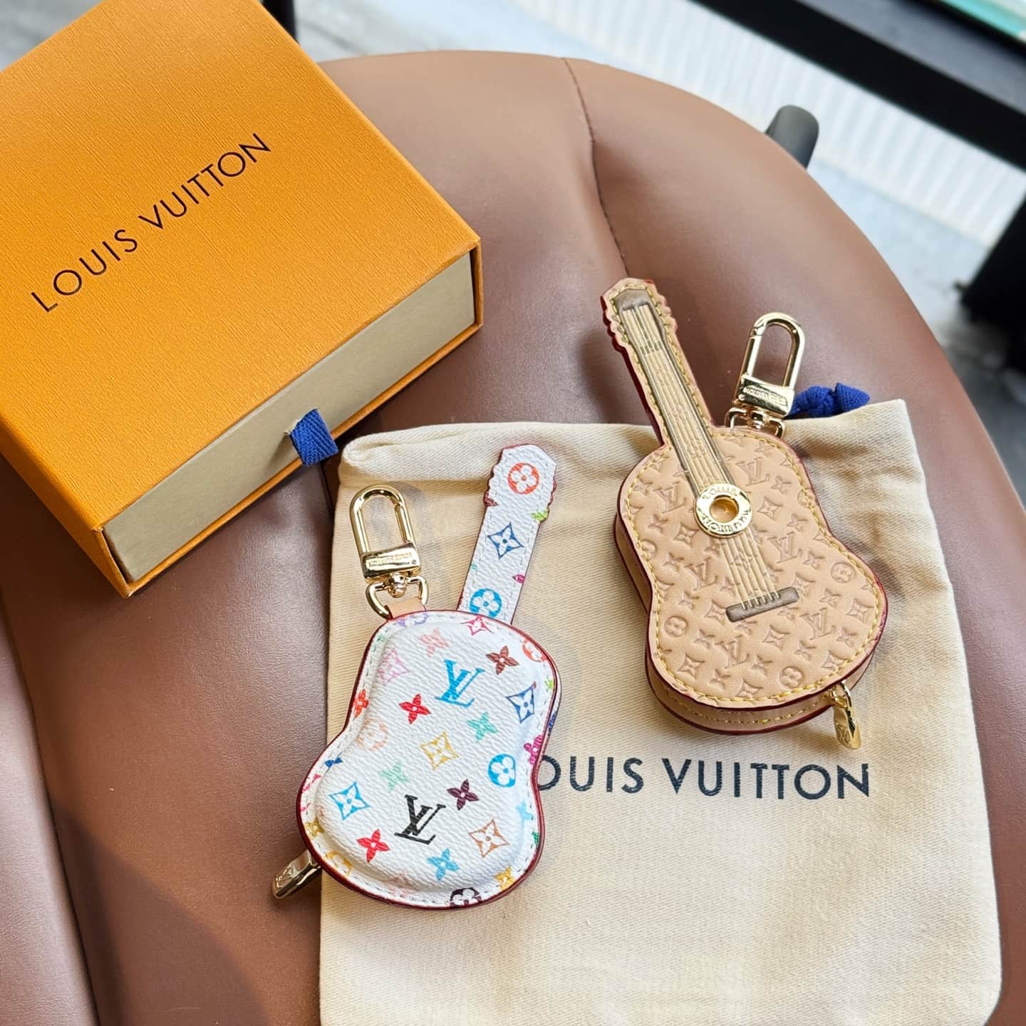 LV Guitar Pouch Bag Charm M02032