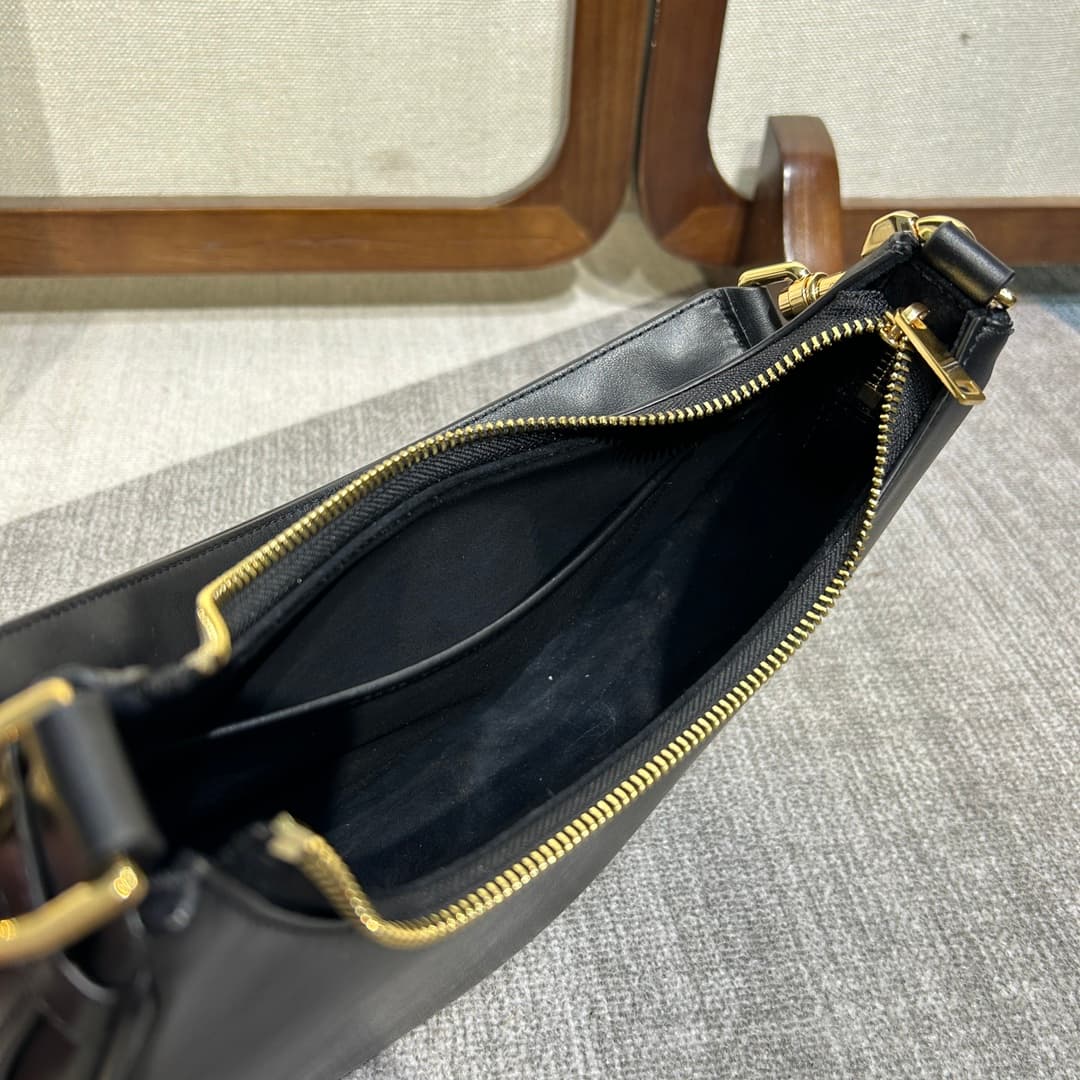 Celine Medium Strap Ava Bag in Smooth Calfskin Black High