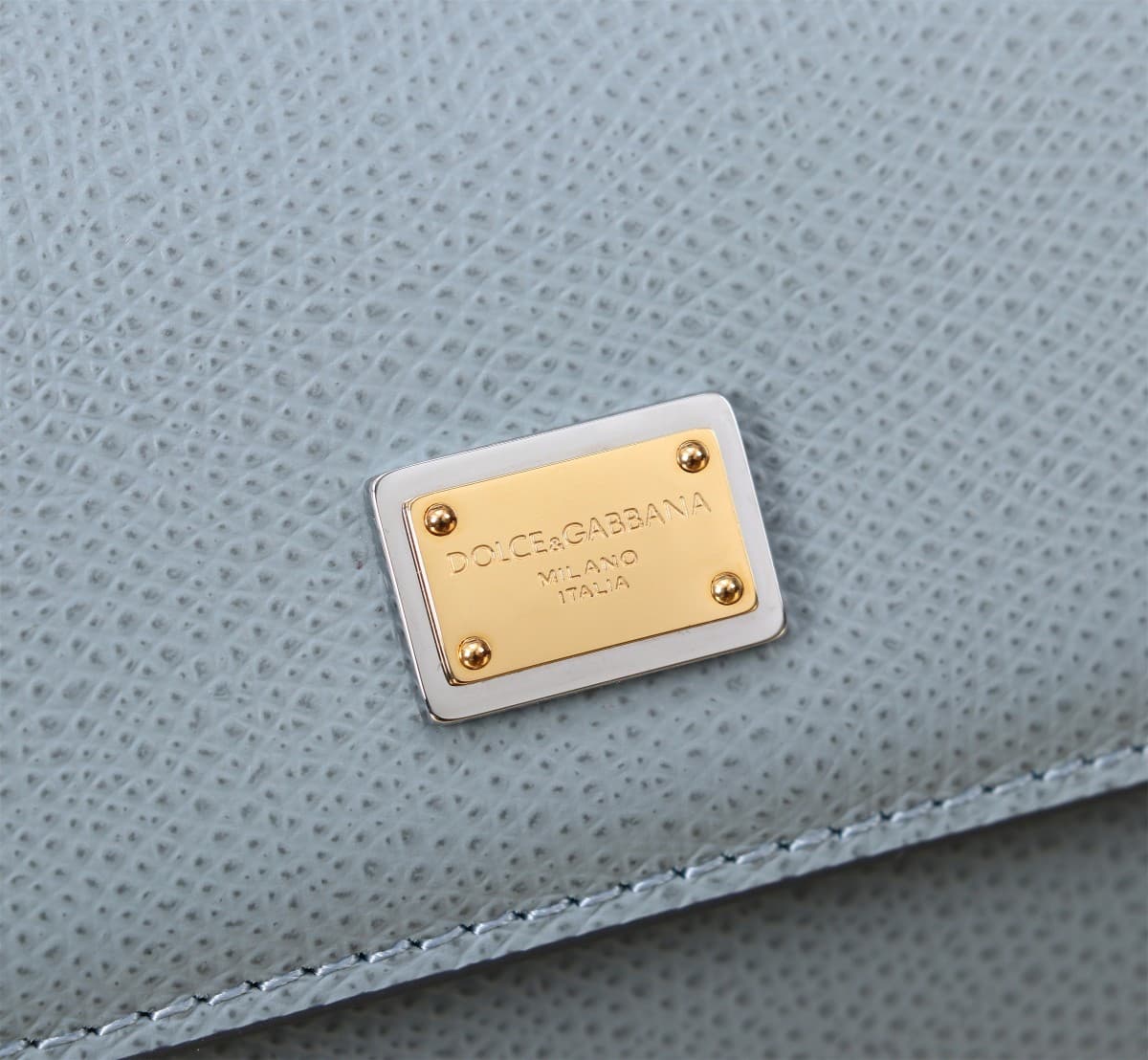 Dolce & Gabbana Miss Sicily top handle bag calfskin leather Blue High