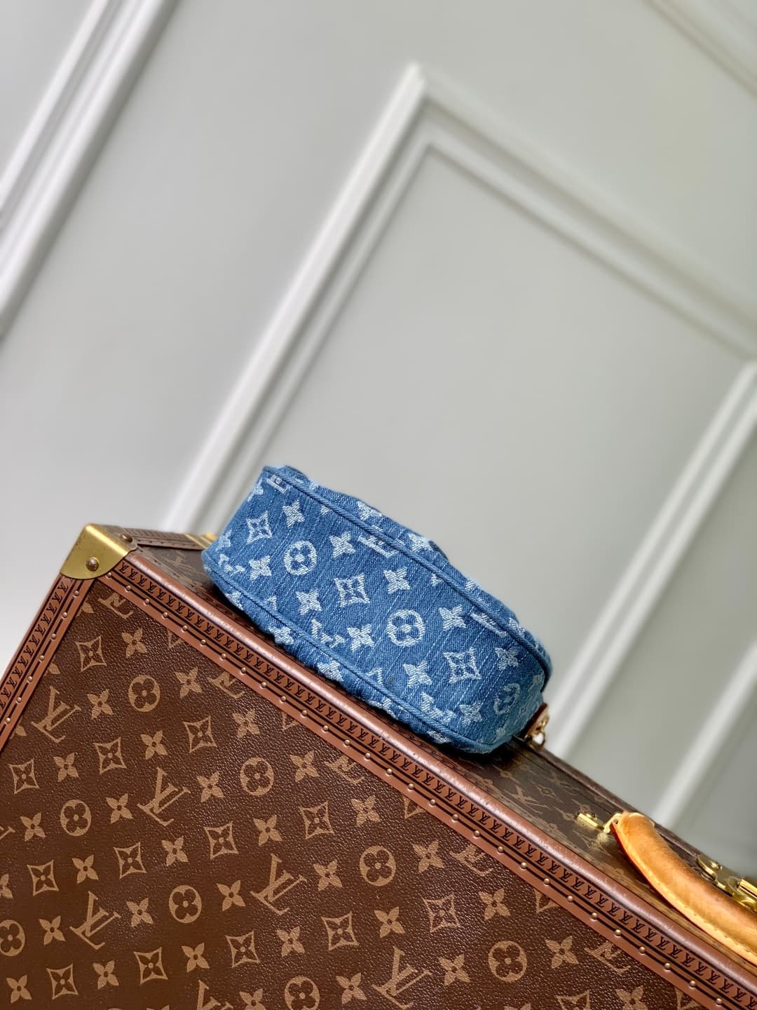 Louis Vuitton Pochette Valley Monogram Denim Blue M13571 High