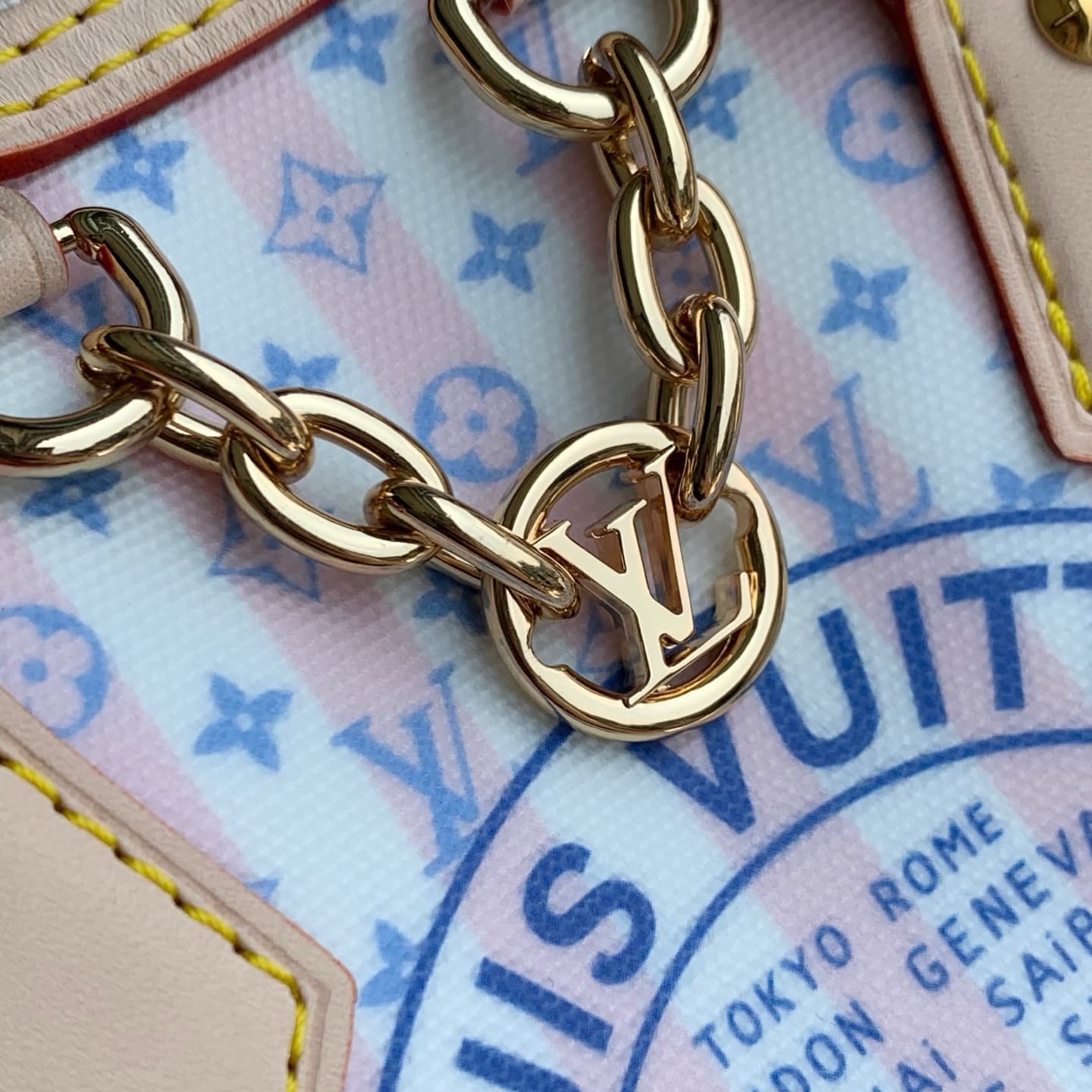 Louis Vuitton Speedy Bandoulière 20 Blue Coated canvas M28668 High