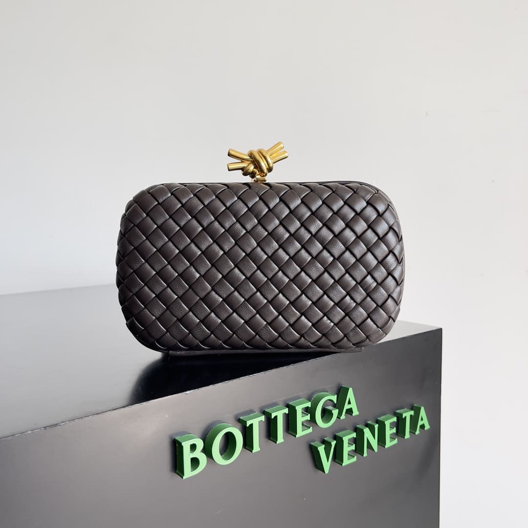 BV Knot Minaudière Clutch Lambskin Top
