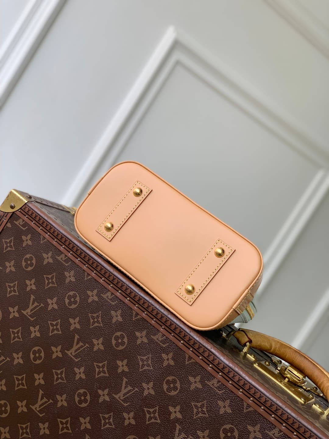 Louis Vuitton Alma BB handbag Monogram canvas in light blue M27526 high