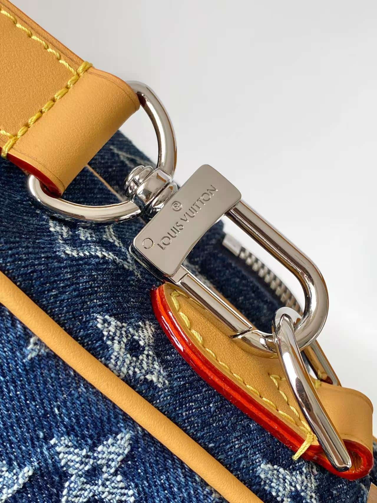 Louis Vuitton Nil Blue Monogram Flowers Denim M27553 High
