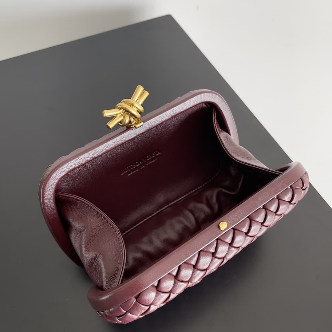 BV Knot Minaudière Clutch Lambskin Top