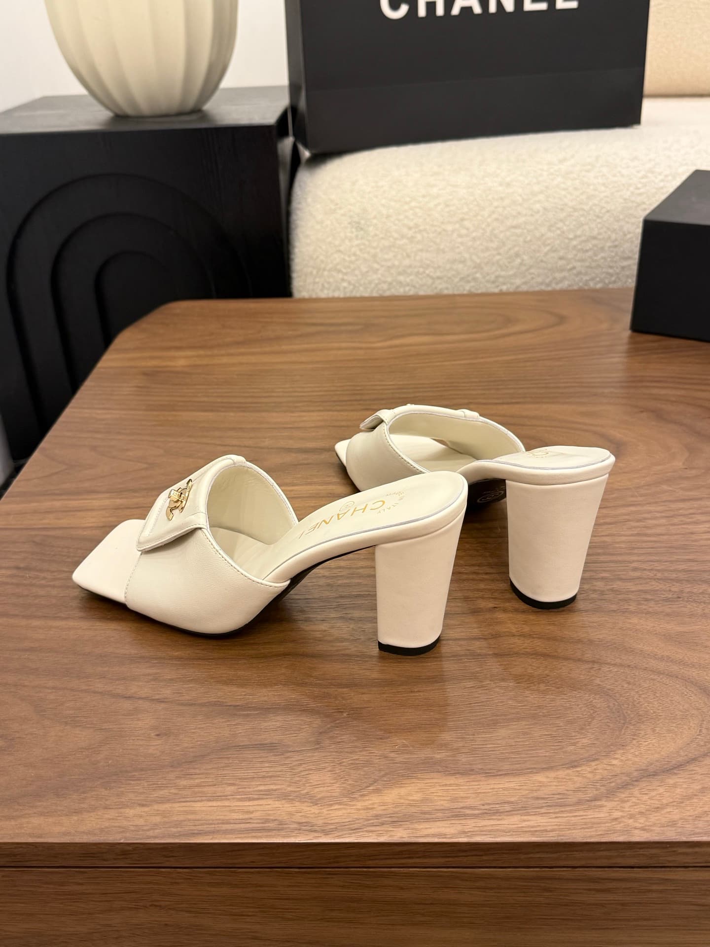 Chanel Square-toe Mules Women