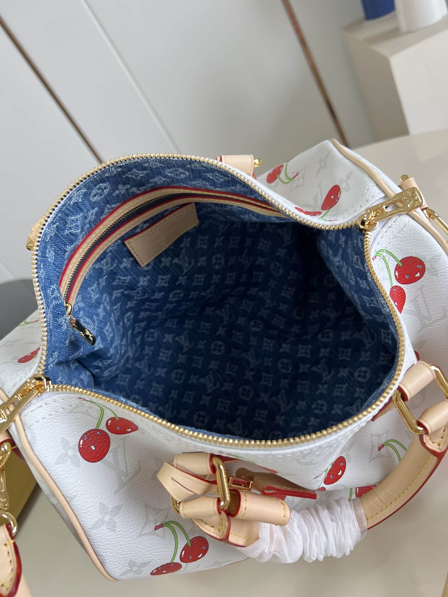 Louis Vuitton x Murakami Speedy Soft Bandoulière 30 Monogram cherry coated canvas M14238 High