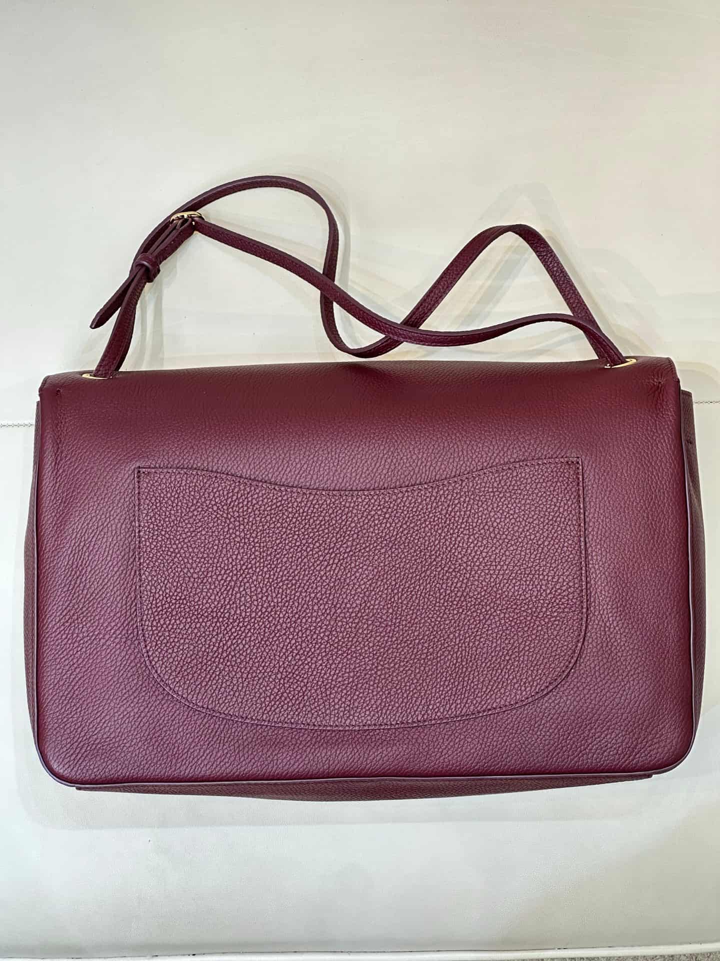 Chanel Maxi Flapbag Grained Calfskin & Gold Metal Claret AS6233 TOP