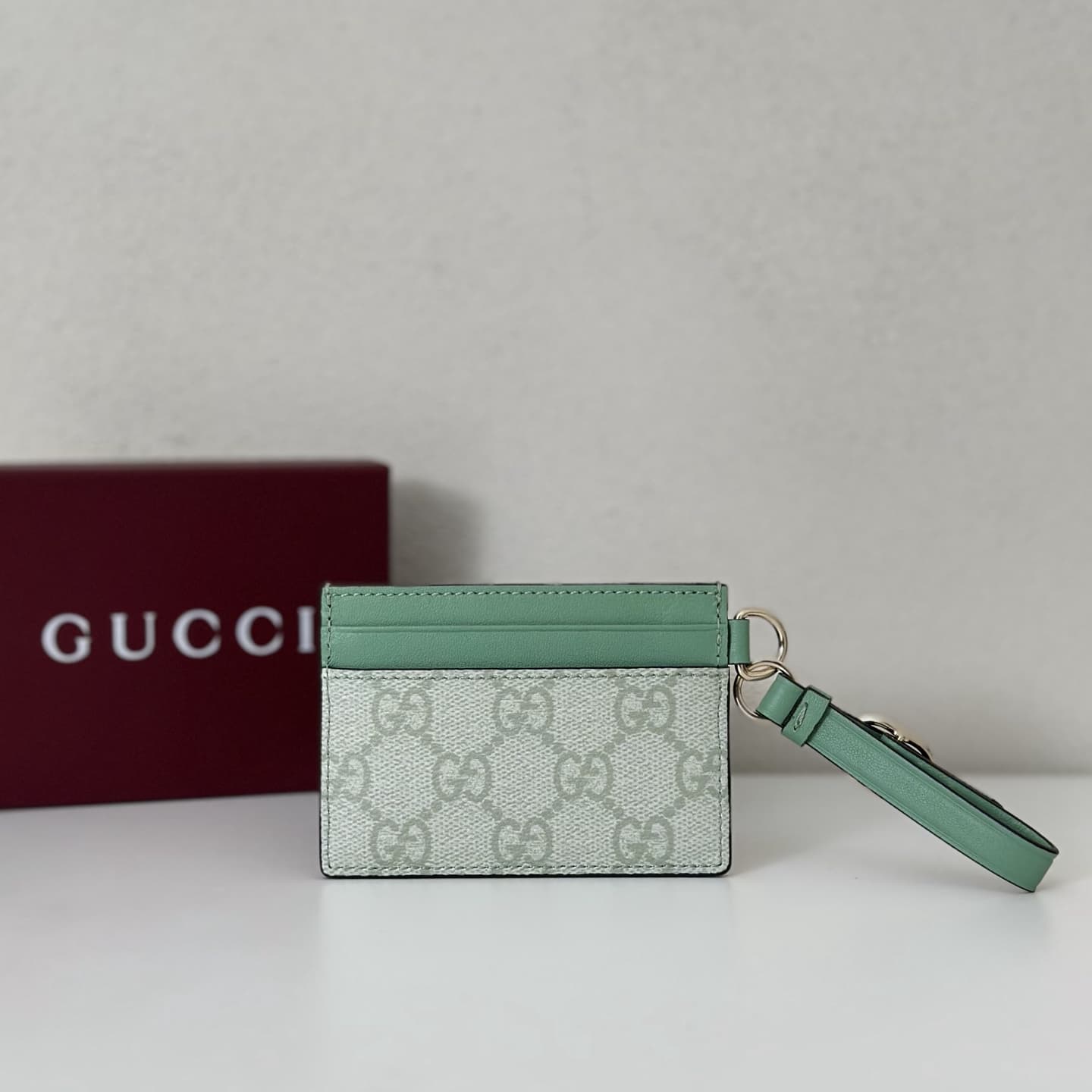 GG Emblem card case with strap 819121 High
