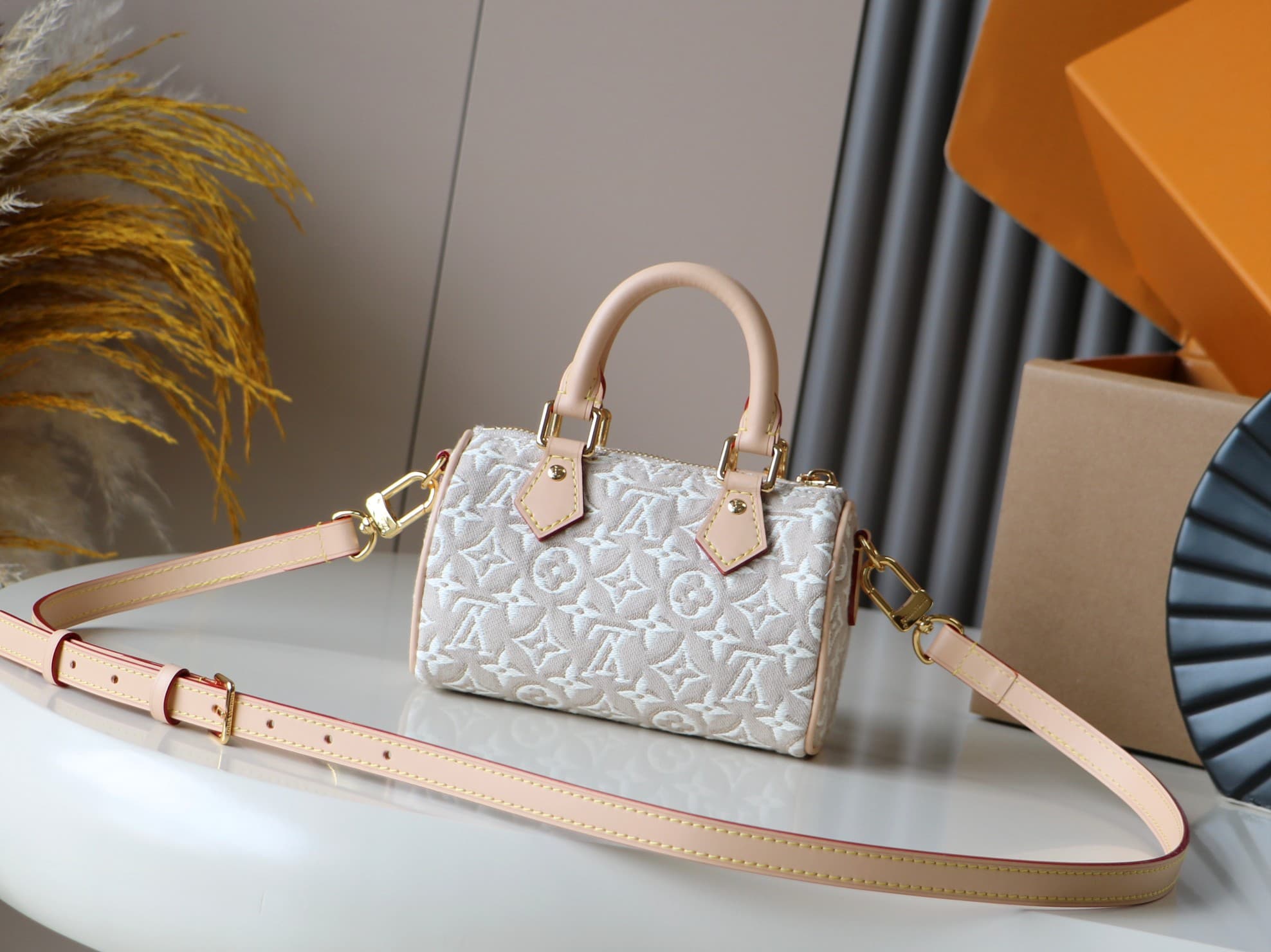 Louis Vuitton Nano Speedy Monogram Emblème Peuplier M28502 High
